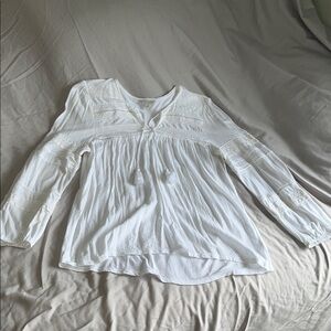 Lucky Brand Ivory Lace Blouse
